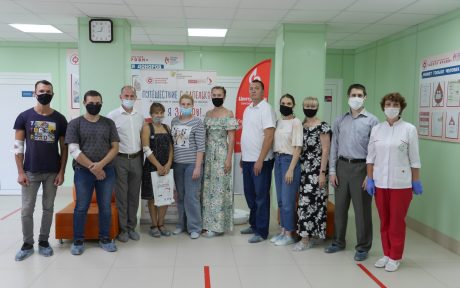 30.07.2021 г. сотрудники АО «КБПА» на донорской акции «Сдать кровь ближе, чем кажется»